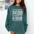 AG Teacher Shirt If At First You Don't Succeed Agriculture Comfort Colors Sweatshirt Blue Spruce