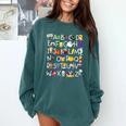 Alphabet ABCs Halloween Characters Kindergarten Teacher Kids Comfort Colors Sweatshirt Blue Spruce Alphabet ABCs Halloween Characters Kindergarten Teacher Kids Comfort Colors Sweatshirt Blue Spruce