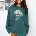 American History Frederick Douglass Teacher Comfort Colors Sweatshirt Blue Spruce