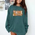 Autumn Pumpkin Thanksgiving Coffee Floral Teacher Fall Comfort Colors Sweatshirt Blue Spruce Autumn Pumpkin Thanksgiving Coffee Floral Teacher Fall Comfort Colors Sweatshirt Blue Spruce