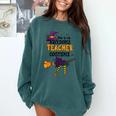 This Is My Awesome Teacher Costume Halloween Witch Comfort Colors Sweatshirt Blue Spruce This Is My Awesome Teacher Costume Halloween Witch Comfort Colors Sweatshirt Blue Spruce
