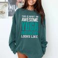 This Is What An Awesome Yoga Instructor Yoga Teacher Comfort Colors Sweatshirt Blue Spruce This Is What An Awesome Yoga Instructor Yoga Teacher Comfort Colors Sweatshirt Blue Spruce