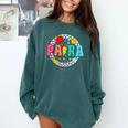 Back To School Para For Men Women Teacher Comfort Colors Sweatshirt Blue Spruce