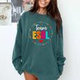Back To School Teachers Crew Students Team ESOL Teacher Comfort Colors Sweatshirt Blue Spruce Back To School Teachers Crew Students Team ESOL Teacher Comfort Colors Sweatshirt Blue Spruce
