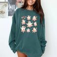 Ballet Ghost Ballet Dancer Spooky Dance Teacher Halloween Comfort Colors Sweatshirt Blue Spruce