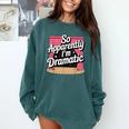 Best Theatre Art For Men Women Musical Drama Teacher Theater Comfort Colors Sweatshirt Blue Spruce