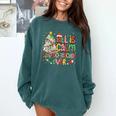 Book Tree All Is Calm Said No Teacher Ever Christmas Comfort Colors Sweatshirt Blue Spruce Book Tree All Is Calm Said No Teacher Ever Christmas Comfort Colors Sweatshirt Blue Spruce