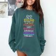 Books Reading English Teacher Student For Men Women Kids Comfort Colors Sweatshirt Blue Spruce