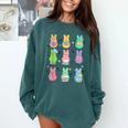 Bunny Reading Books Easter Day Librarian Teacher Book Comfort Colors Sweatshirt Blue Spruce Bunny Reading Books Easter Day Librarian Teacher Book Comfort Colors Sweatshirt Blue Spruce
