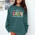 All Is Calm Said No Teacher Ever Teacher Christmas Comfort Colors Sweatshirt Blue Spruce All Is Calm Said No Teacher Ever Teacher Christmas Comfort Colors Sweatshirt Blue Spruce