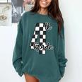 Checkered Fourth Grade Back To School Teachers Students Comfort Colors Sweatshirt Blue Spruce Checkered Fourth Grade Back To School Teachers Students Comfort Colors Sweatshirt Blue Spruce