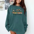 Christian Teacher Teaching Is My Ministry Faith Bible Verse Comfort Colors Sweatshirt Blue Spruce