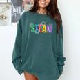 Colorful Steam Letters For Steam Program Teacher And Student Comfort Colors Sweatshirt Blue Spruce Colorful Steam Letters For Steam Program Teacher And Student Comfort Colors Sweatshirt Blue Spruce