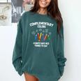 Complementary Colors Art Teacher Pun Shirt Comfort Colors Sweatshirt Blue Spruce