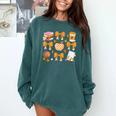 Coquette Bow Teacher Thanksgiving Fall Autumn Girls Women Comfort Colors Sweatshirt Blue Spruce Coquette Bow Teacher Thanksgiving Fall Autumn Girls Women Comfort Colors Sweatshirt Blue Spruce
