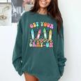Get Your Cray-On Preschool Teacher Kindergarten Teacher Comfort Colors Sweatshirt Blue Spruce Get Your Cray-On Preschool Teacher Kindergarten Teacher Comfort Colors Sweatshirt Blue Spruce