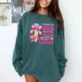 Created By God Called To Teacher Jesus Christian Teacher Comfort Colors Sweatshirt Blue Spruce