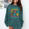 CTE Teacher CTE Crew When Will I Use This In Real Life Comfort Colors Sweatshirt Blue Spruce
