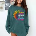Cute I Became A Teacher Because Your Life Is Worth My Time Comfort Colors Sweatshirt Blue Spruce