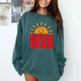 Cute Bilingual Spanish Teacher Buenos Dias Sunshine Comfort Colors Sweatshirt Blue Spruce Cute Bilingual Spanish Teacher Buenos Dias Sunshine Comfort Colors Sweatshirt Blue Spruce