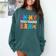 Cute Coffee Glass Face Happy Day In My Tired Teacher ERA For Men Women Comfort Colors Sweatshirt Blue Spruce Cute Coffee Glass Face Happy Day In My Tired Teacher ERA For Men Women Comfort Colors Sweatshirt Blue Spruce