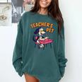 Cute Elementary School Student Dog Teacher's Pet Comfort Colors Sweatshirt Blue Spruce