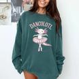 Dancolotl Ballerina Axolotl Ballet Dance Teacher Comfort Colors Sweatshirt Blue Spruce Dancolotl Ballerina Axolotl Ballet Dance Teacher Comfort Colors Sweatshirt Blue Spruce