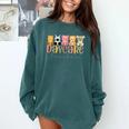 Daycare Teacher Animals Daycare Provider Back To School Comfort Colors Sweatshirt Blue Spruce