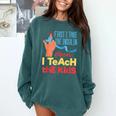 Diabetic Teacher Diabetes Awareness Insulin Blue Ribbon Comfort Colors Sweatshirt Blue Spruce
