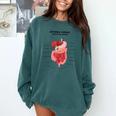 Digestive System Anatomy Anatomical Biology Teacher Men Women Comfort Colors Sweatshirt Blue Spruce