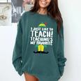 Duble2t I Just Like To Teach Teachings My Favorite Elf Teacher -Adults & -Kids Red Short Sleeve Comfort Colors Sweatshirt Blue Spruce Duble2t I Just Like To Teach Teachings My Favorite Elf Teacher -Adults & -Kids Red Short Sleeve Comfort Colors Sweatshirt Blue Spruce