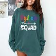 Dyslexia Awareness Month Dyslexia Teacher Therapist Comfort Colors Sweatshirt Blue Spruce