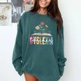 Dyslexia Teacher Awareness Dyslexic Dyslexics Dyslexia Comfort Colors Sweatshirt Blue Spruce