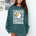 Eagles School Sports Fan Team Spirit Teacher Parent Student Comfort Colors Sweatshirt Blue Spruce Eagles School Sports Fan Team Spirit Teacher Parent Student Comfort Colors Sweatshirt Blue Spruce