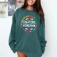 Educational Wingman Assistant Teaching a School Teacher Aide Comfort Colors Sweatshirt Blue Spruce Educational Wingman Assistant Teaching a School Teacher Aide Comfort Colors Sweatshirt Blue Spruce