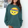 The Eggcellent Athlete Good Egg Teacher Halloween Food Group Comfort Colors Sweatshirt Blue Spruce