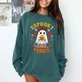 Espooky Vibes Spanish Mexican Halloween Ghost Teachers Comfort Colors Sweatshirt Blue Spruce Espooky Vibes Spanish Mexican Halloween Ghost Teachers Comfort Colors Sweatshirt Blue Spruce
