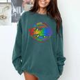Exceptional Educator Squad Special Education Teacher Autism Comfort Colors Sweatshirt Blue Spruce