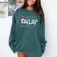 FA LA8 Christmas Santa Fa La Math Teacher Men Women Comfort Colors Sweatshirt Blue Spruce FA LA8 Christmas Santa Fa La Math Teacher Men Women Comfort Colors Sweatshirt Blue Spruce