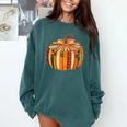 Fall Book Halloween Costume Autumn Pumpkin Teacher Kids Comfort Colors Sweatshirt Blue Spruce