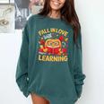 Fall In Love With Learning Pumpkin Thanksgiving Teacher Fall Comfort Colors Sweatshirt Blue Spruce Fall In Love With Learning Pumpkin Thanksgiving Teacher Fall Comfort Colors Sweatshirt Blue Spruce