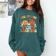 Fall In Love With Learning Shirt Autumn Thanksgiving Teacher Comfort Colors Sweatshirt Blue Spruce