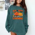 Fall In Love With Learning Thanksgiving Teacher Student Kids Comfort Colors Sweatshirt Blue Spruce Fall In Love With Learning Thanksgiving Teacher Student Kids Comfort Colors Sweatshirt Blue Spruce