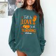 Fall In Love With Teaching 1st Grade Teacher Thanksgiving For Men Women Girls Kids Comfort Colors Sweatshirt Blue Spruce Fall In Love With Teaching 1st Grade Teacher Thanksgiving For Men Women Girls Kids Comfort Colors Sweatshirt Blue Spruce