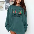 First Data Then Christmas I'm Earning A Break Sped Teacher Men Women Comfort Colors Sweatshirt Blue Spruce