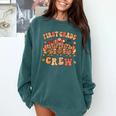 First Grade Crew Thanksgiving Fall Teacher 1st Grade Team Comfort Colors Sweatshirt Blue Spruce First Grade Crew Thanksgiving Fall Teacher 1st Grade Team Comfort Colors Sweatshirt Blue Spruce