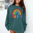Fri-Yay Friyay Rainbow Colors Teacher Childrens Fun Designs Comfort Colors Sweatshirt Blue Spruce Fri-Yay Friyay Rainbow Colors Teacher Childrens Fun Designs Comfort Colors Sweatshirt Blue Spruce