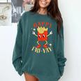 Fun Teacher Happy Fri Yay French Fries Friday Lovers Comfort Colors Sweatshirt Blue Spruce Fun Teacher Happy Fri Yay French Fries Friday Lovers Comfort Colors Sweatshirt Blue Spruce
