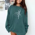 Halloween Ballet Mummy Ballerina Spooky Dance Teacher Women Comfort Colors Sweatshirt Blue Spruce Halloween Ballet Mummy Ballerina Spooky Dance Teacher Women Comfort Colors Sweatshirt Blue Spruce