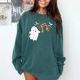 Halloween Music Note Ghost Teacher Fall Musical Instrument Comfort Colors Sweatshirt Blue Spruce Halloween Music Note Ghost Teacher Fall Musical Instrument Comfort Colors Sweatshirt Blue Spruce